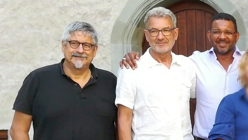 Fgl Günter Beyer Köhler, Peter Müller Neff, Mohamed Badawi 2019 07 25 Kompr (c) Harald Borges