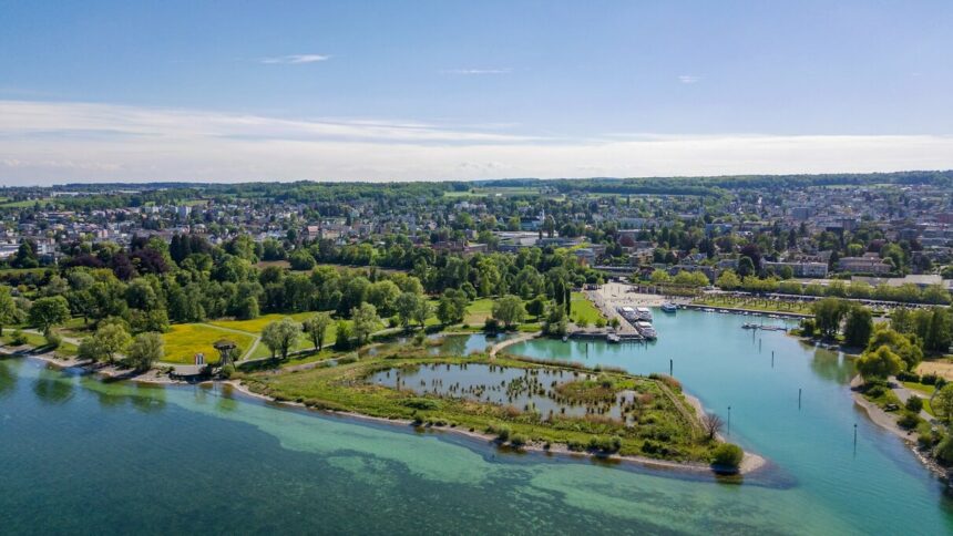 Der Kursschiffhafen wird ausgebaggert