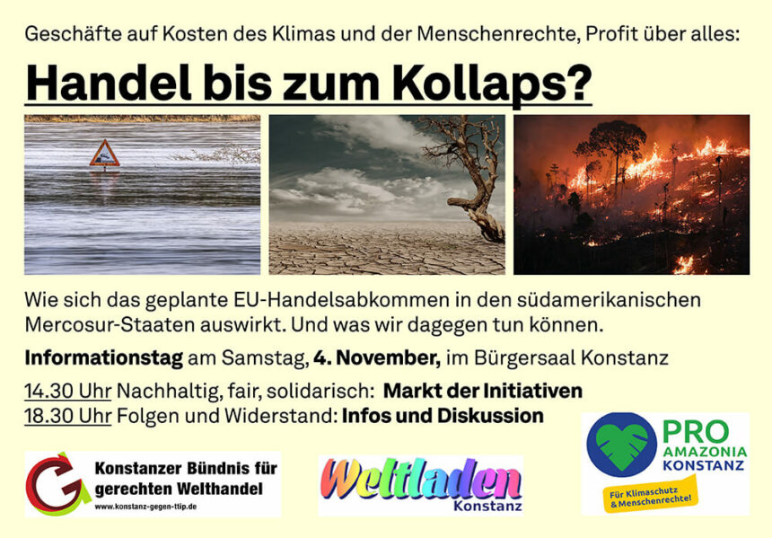 Handel bis zum Kollaps – Pic zum Infotag am 4.11.2023