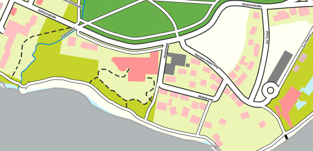 Areal Therme Schmieder Roeenau Stadtplan Konstanz (c) Stadt Konstanz