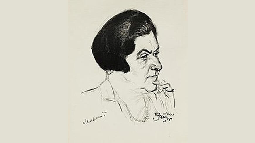 Alice Berend, porträtiert von Emil Stumpp (1928), gemeinfrei auf Wikipedia
