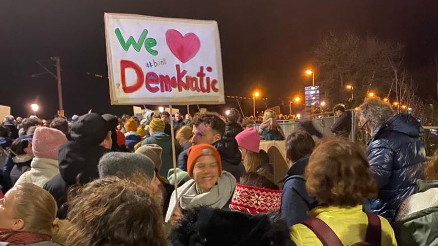 Konstanzer Demo gegen rechts am 24.01.2024 © H. Reile