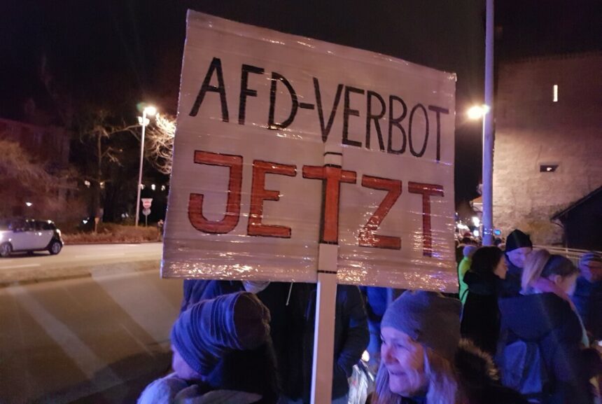 Demo gegen rechts, AfD, Konstanz 24.01.2024 © hr