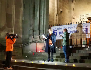 Gaza Mahnwache Auf Er Münstertreppe 19.12.23 (c)anna Blank