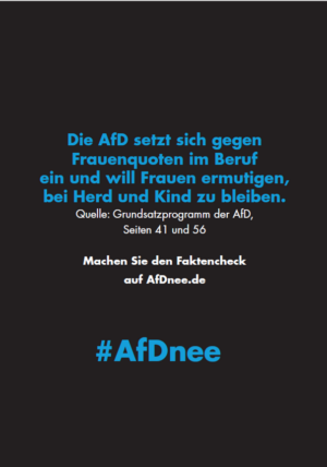 PPostkarte gegen die AfD © Bündnis „Konstanz für Demokratie – Klare Kante gegen Rechts in Stadt und Landkreis“