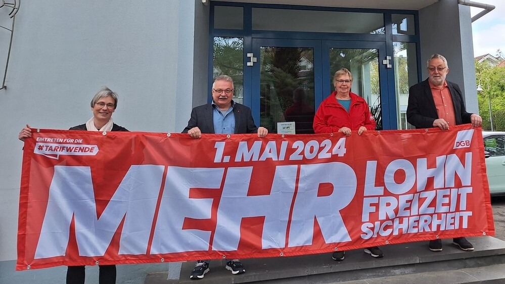 Ver.di, Verdi, DGB, Maikundgebung, Gewerkschaft, 1. Mai 2024 © Vanessa Lenghel