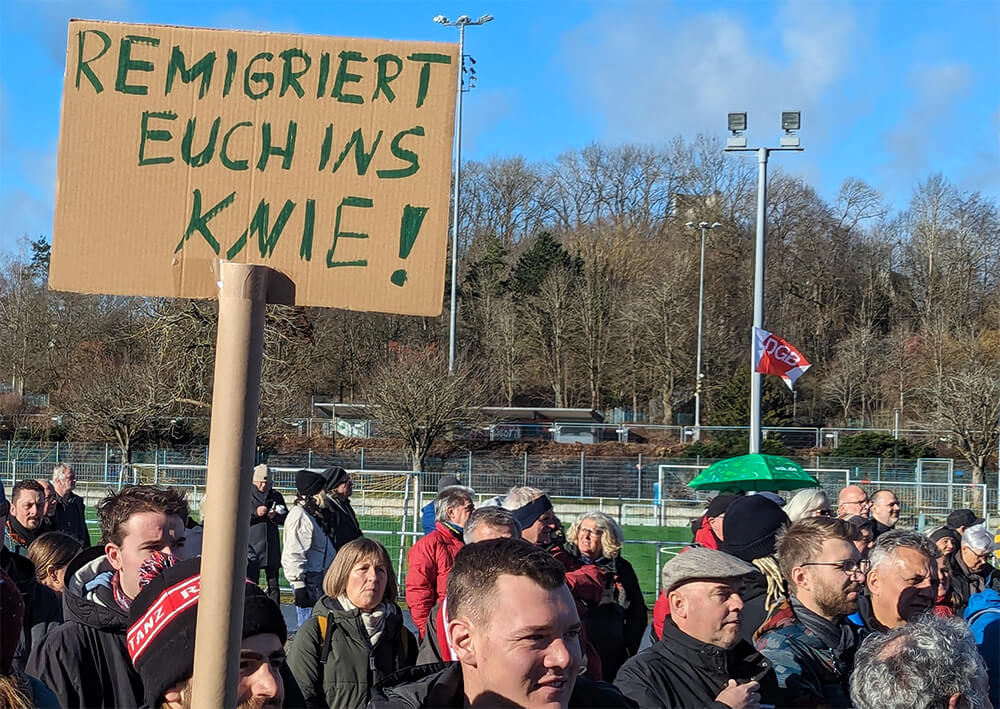 Anti Afd Demo Rottweil Knie 24.2.24 ©michael Wirz