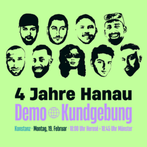 Demo-Aufruf zu Hanau für den 19. Februar 2024