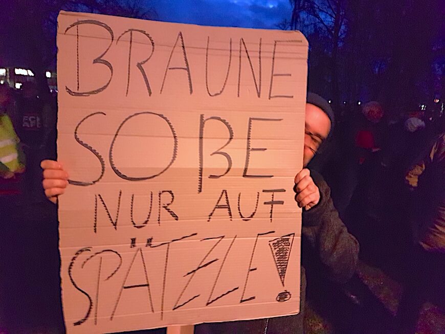 Demo gegen Rechts. Bild: H. Reile