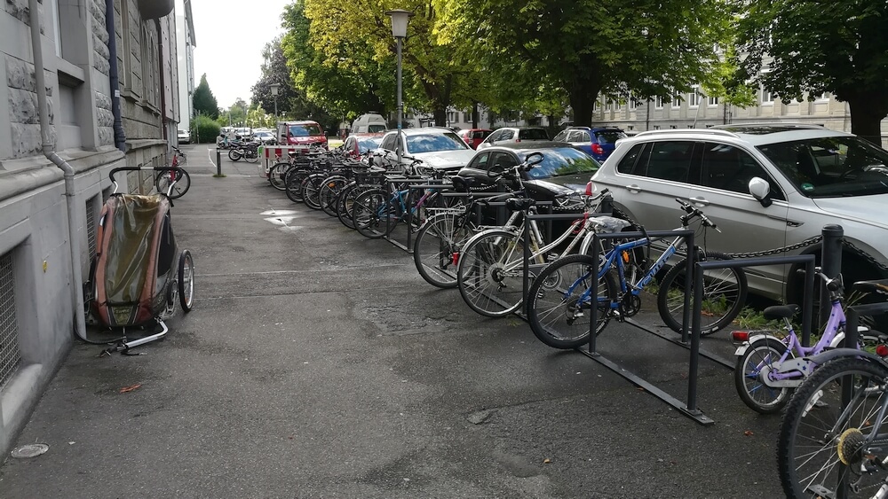 Fahrradparken Im Paradies, Wallgutstraße © Harald Borges