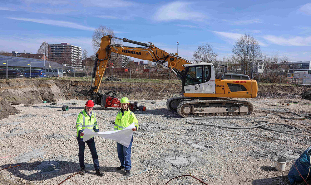 Stromnetz Konstanz Baustelle Weiherhof 24 03 31 © Stadtwerke