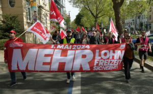 Maifeier 2024 Demo Laube ©pit Wuhrer