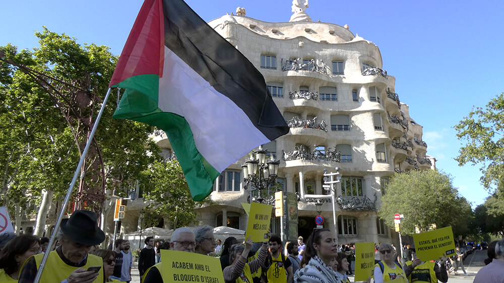 Israelkritische Demo, Barcelona 24-05-18 ©pitwuhrer