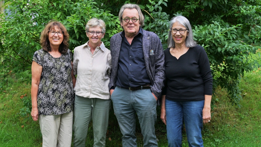 Der Vereinsvorstand (v. l.): Gaby Niederer, Vreni Ellenbroek, Klaus Okrafka und Brigitte Seger (Bild: Rainer Hofmeister)
