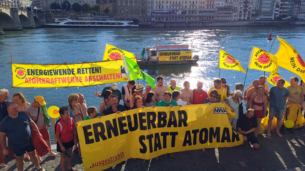 Akw abscahlten ausgestrahlt protest basel 2022