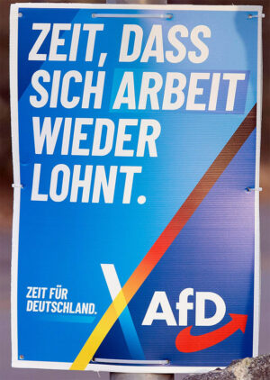 Afd plakat arbeit lohn