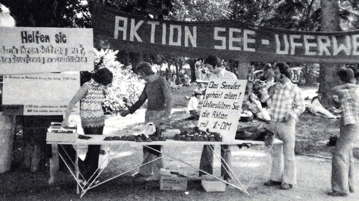 Aktion Seeuferweg 1975 © Arbeitskreis für Regionalgeschichte Bodensee e.V.