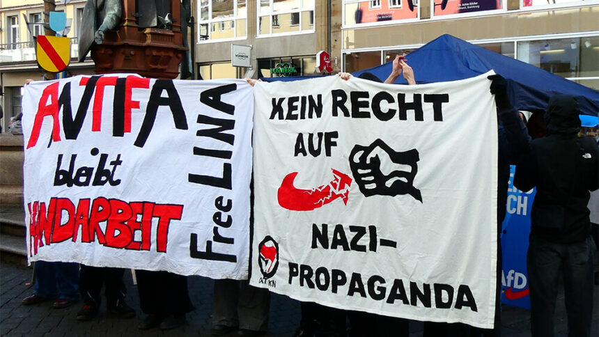 Aktion gegen afd stand februar 2026 © pit wuhrer
