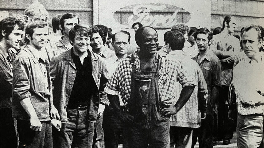 Arbeiter bei ford 1973 ©betriebszelle ford arbeiterkampf