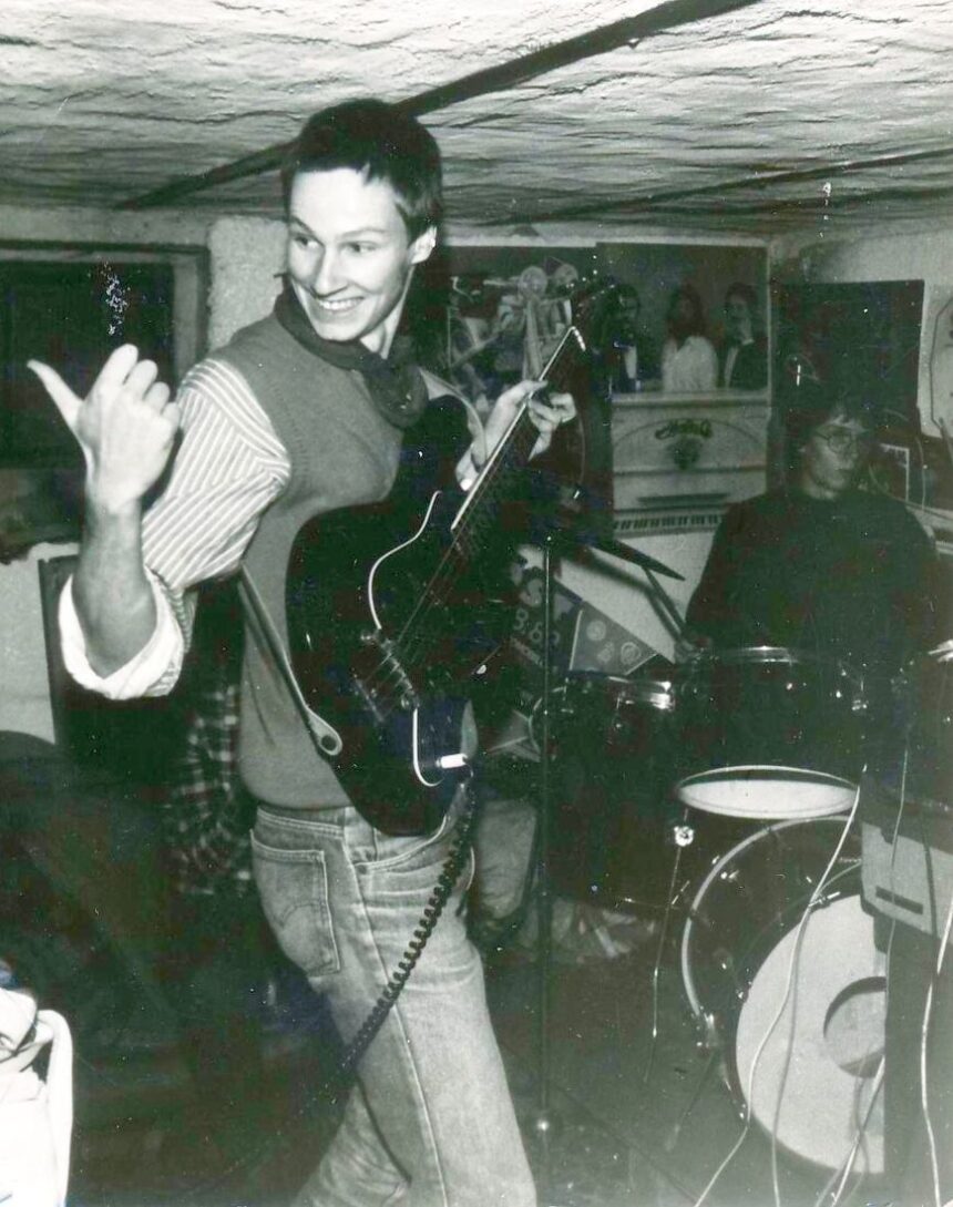 Bassgitarrist bei der band korps 1985 1987 © privatbesitz