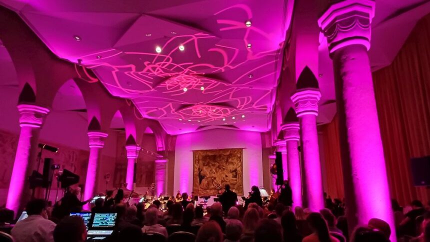 Eine quietschebunte Zuckerstange