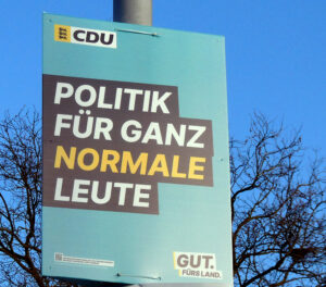 Cdu plakat ganz normale leute © pit wuhrer
