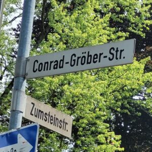 Conrad gröber straße, zumsteinstraße, straßenumbenennung 2025 06 26 © harald borges