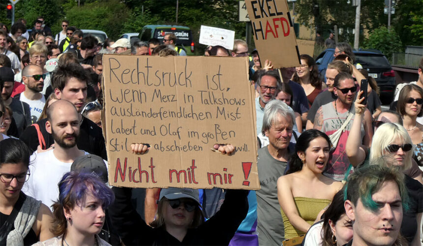 Demo gegen rechts 2024 06 07 konstanz © pit wuhrer