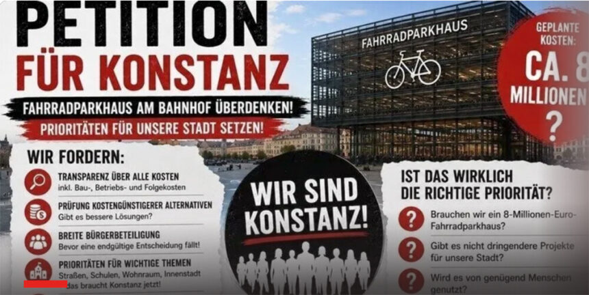 Fahrräder contraparkhauspetition © screenshot cahnge.org