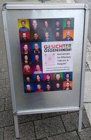 Gesichter gegen rechts bearbeitet © alexander somogyi