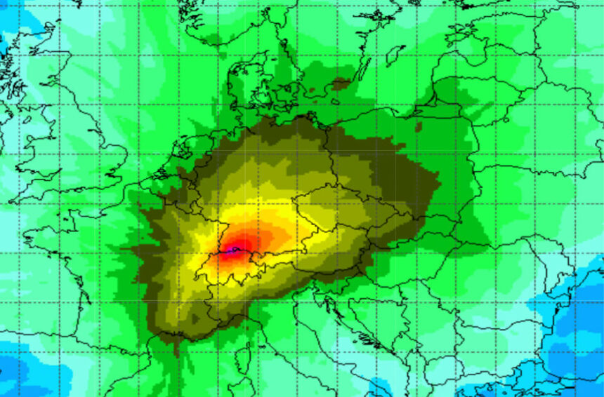 Karte risiken ch akws © studie
