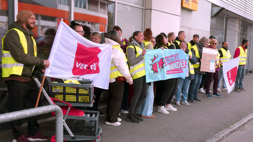 Streikauftakt bei Kaufland Konstanz