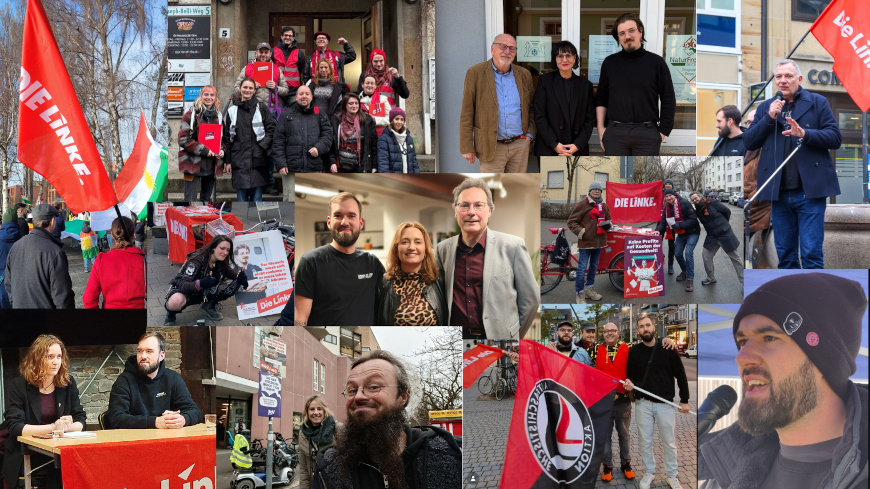 Kollage wahlkampf linke