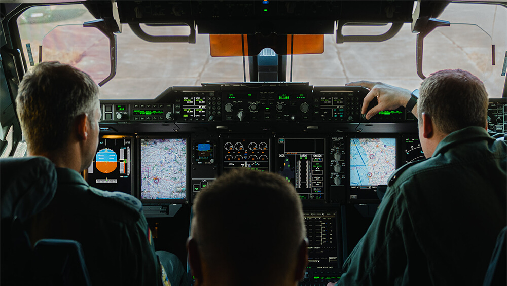 Luftwaffen piloten im airbus 400m © wikimedia commons