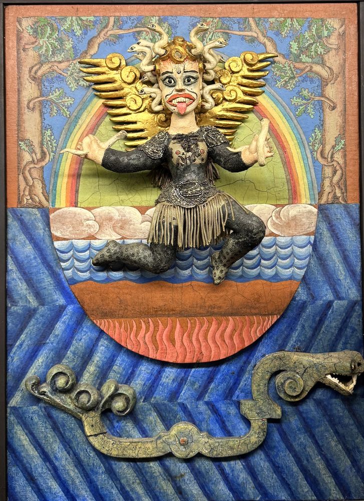 Peter diederichs (1923 1982), medusa; 1975, holz, polyester u.a. materialien; 65 x 47,5 cm © städtische wessenberg galerie konstanz