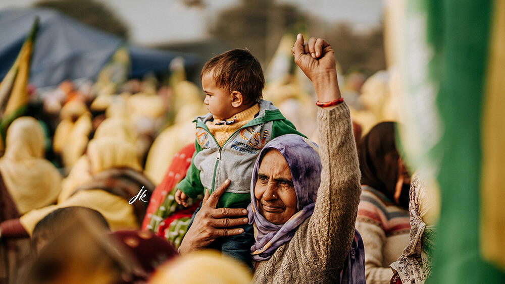 Protest indischer bäuerinnen wikimedias commons