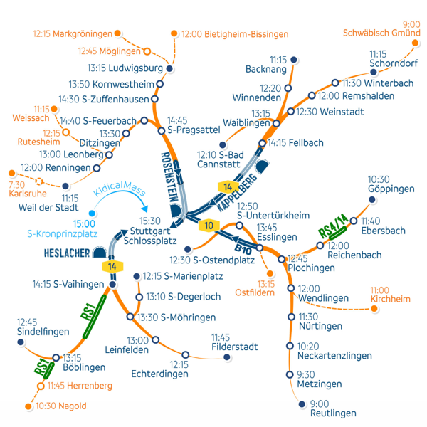 Radsternfahrt 2025-09-21 © ADFC Baden-Württemberg
