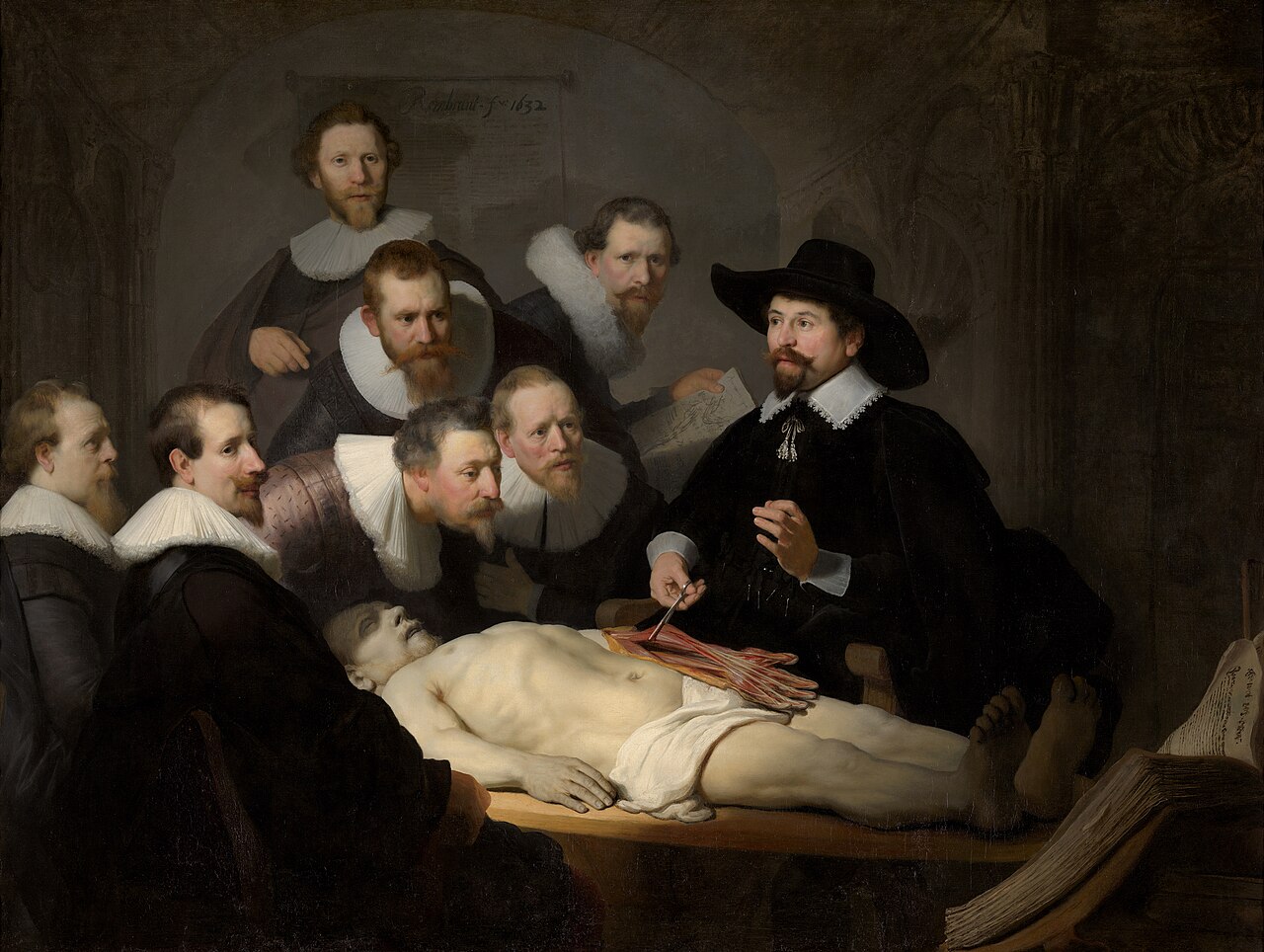 Rembrandt, die anatomiestunde von dr. nicolaes tulp © wikipedia, gemeinfrei