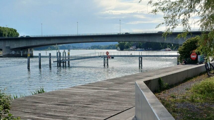 Schänzlebrücke, schiffsanleger bofo, steg, seerhein 01a © harald borges