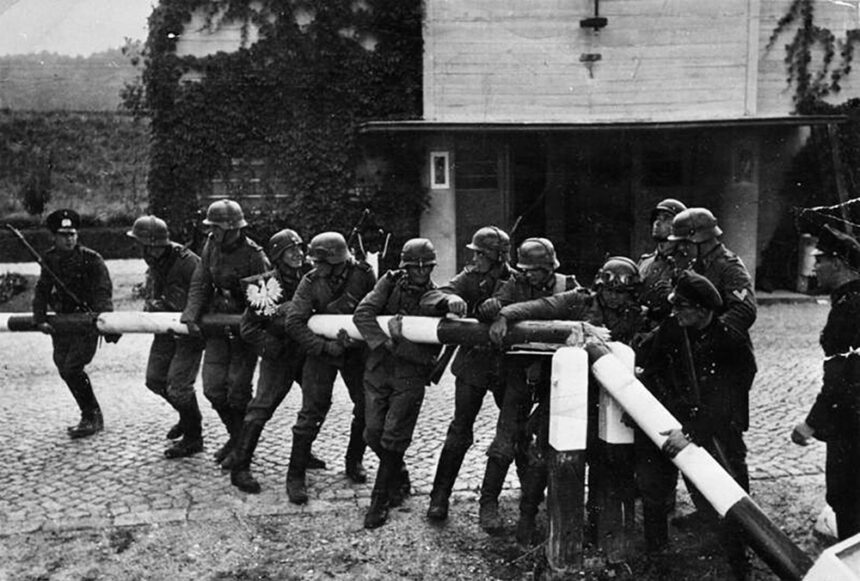 Soldaten am 1.9.1939 an der deutsch polnischen grenze