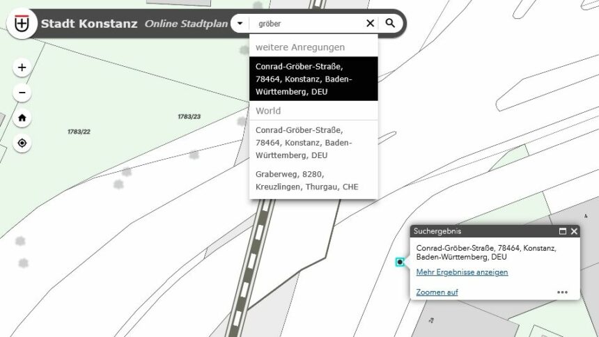 Stadtplan conrad gröber straße 01a