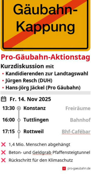 Termine gäubahn aktionen