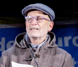 Toma adler bei der montagsdemo am 5.1.2026