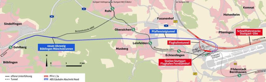 Verlauf pffensteigtunnel © s bahn chaos.de db engineering ©